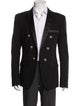 Balmain Raw-Edge Trim Blazer