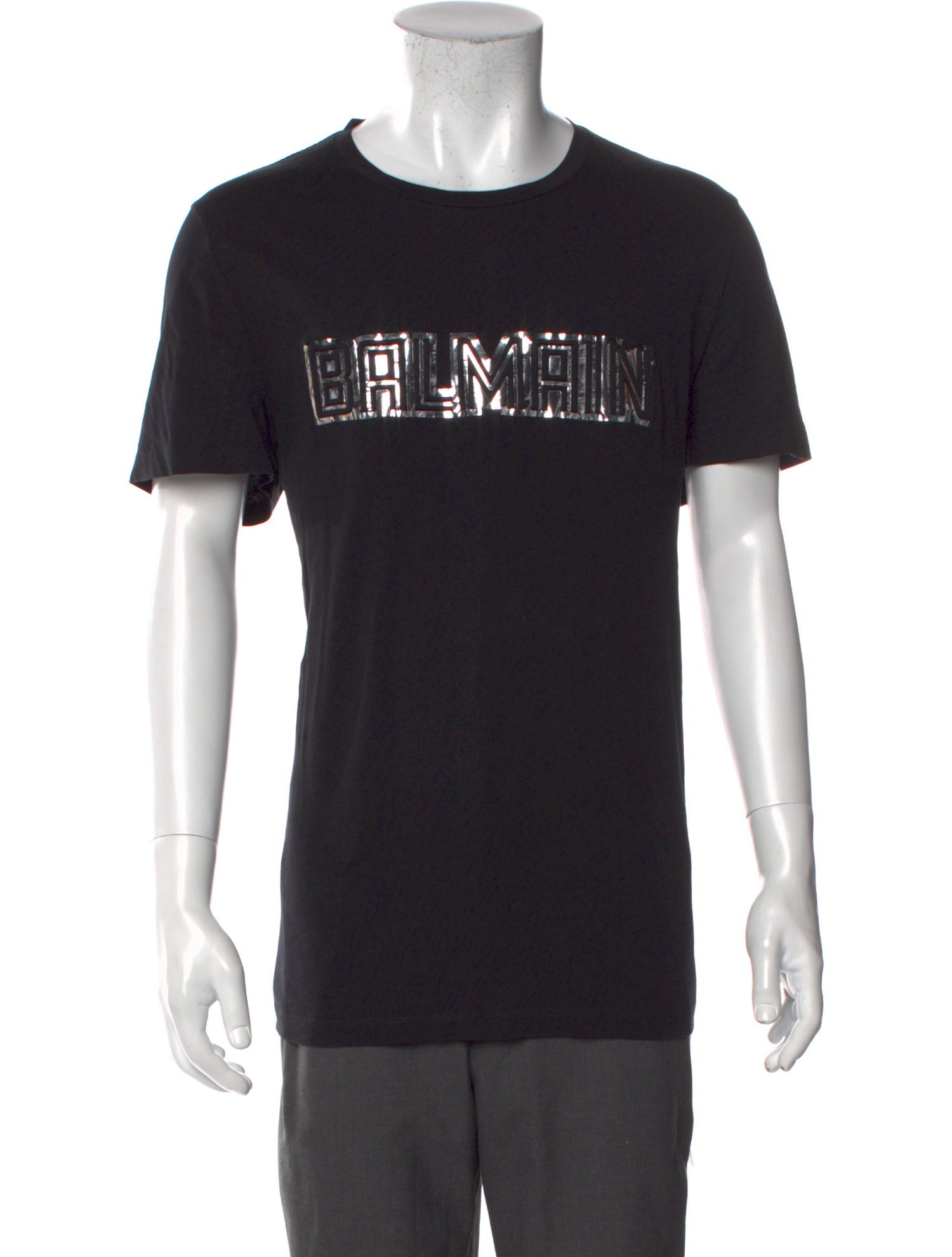 Balmain Graphic Print Crew Neck T-Shirt