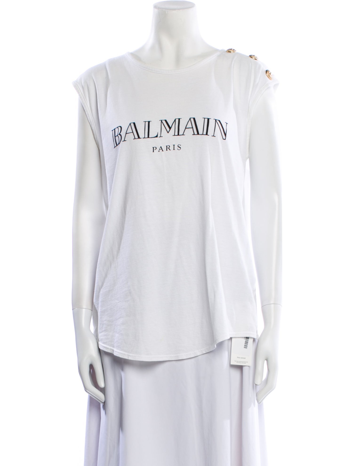 Balmain Graphic Print Crew Neck T-Shirt