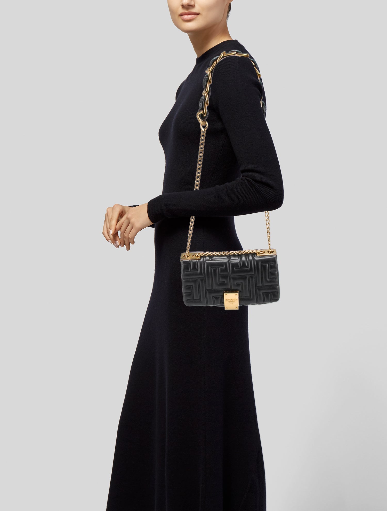 Balmain Quilted Shoulder Bag