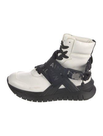 Balmain Leather Combat Boots