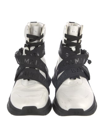 Balmain Leather Combat Boots