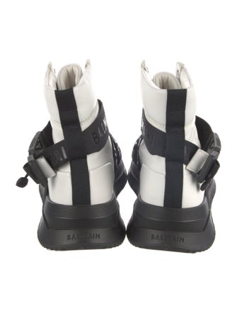 Balmain Leather Combat Boots