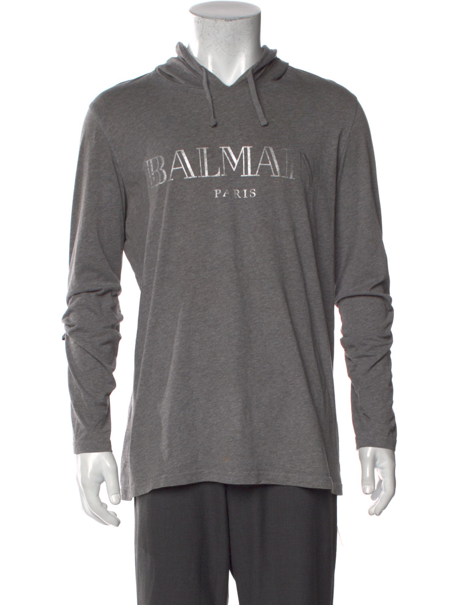 Balmain Graphic Print V-Neck Henley