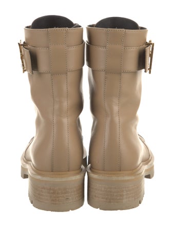 Balmain Leather Combat Boots