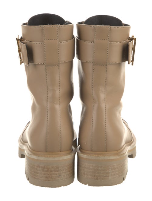Balmain Leather Combat Boots