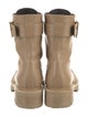 Balmain Leather Combat Boots