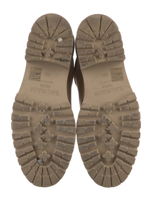 Balmain Leather Combat Boots