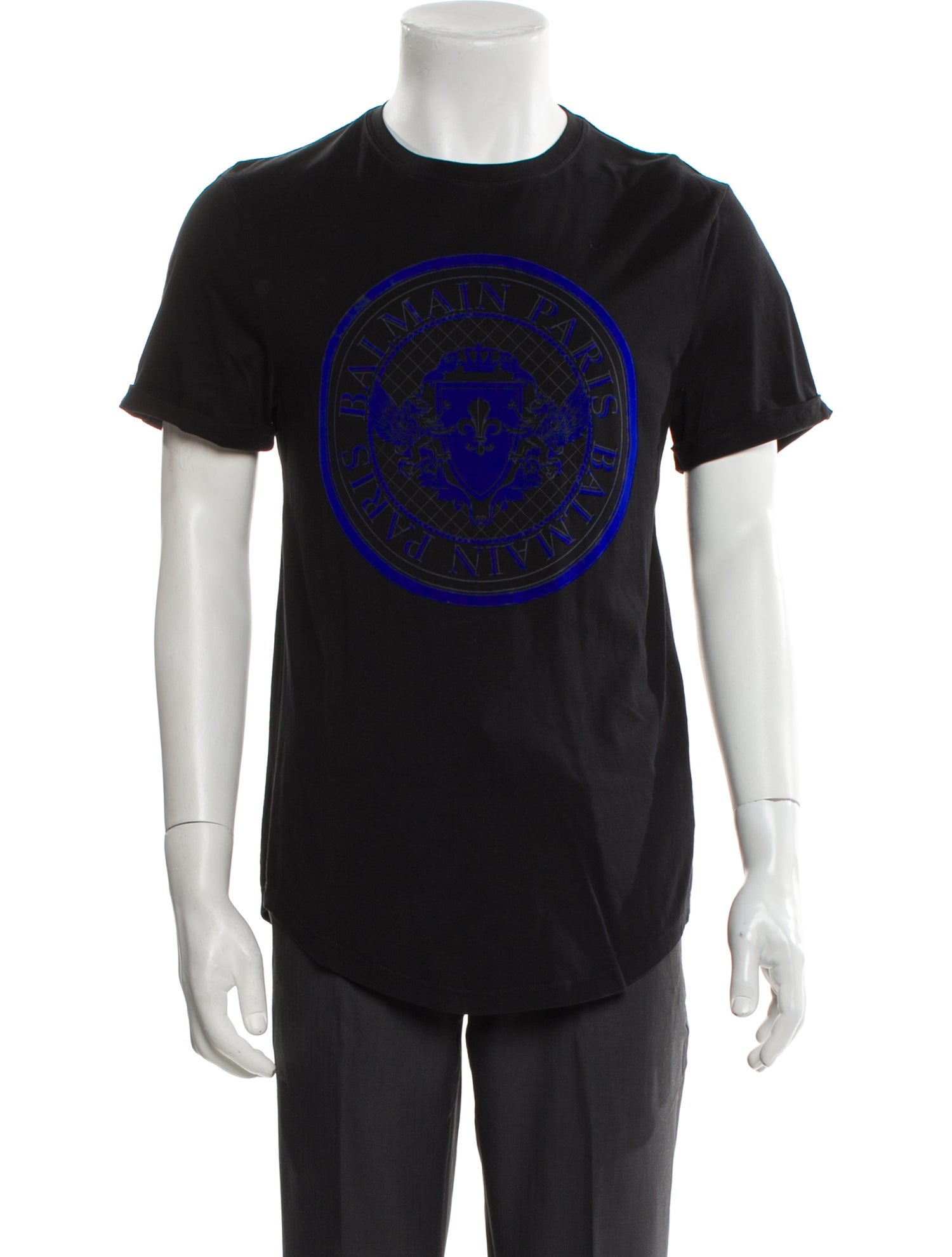 Balmain Graphic Print Crew Neck T-Shirt