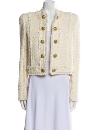 Balmain Tweed Pattern Evening Jacket