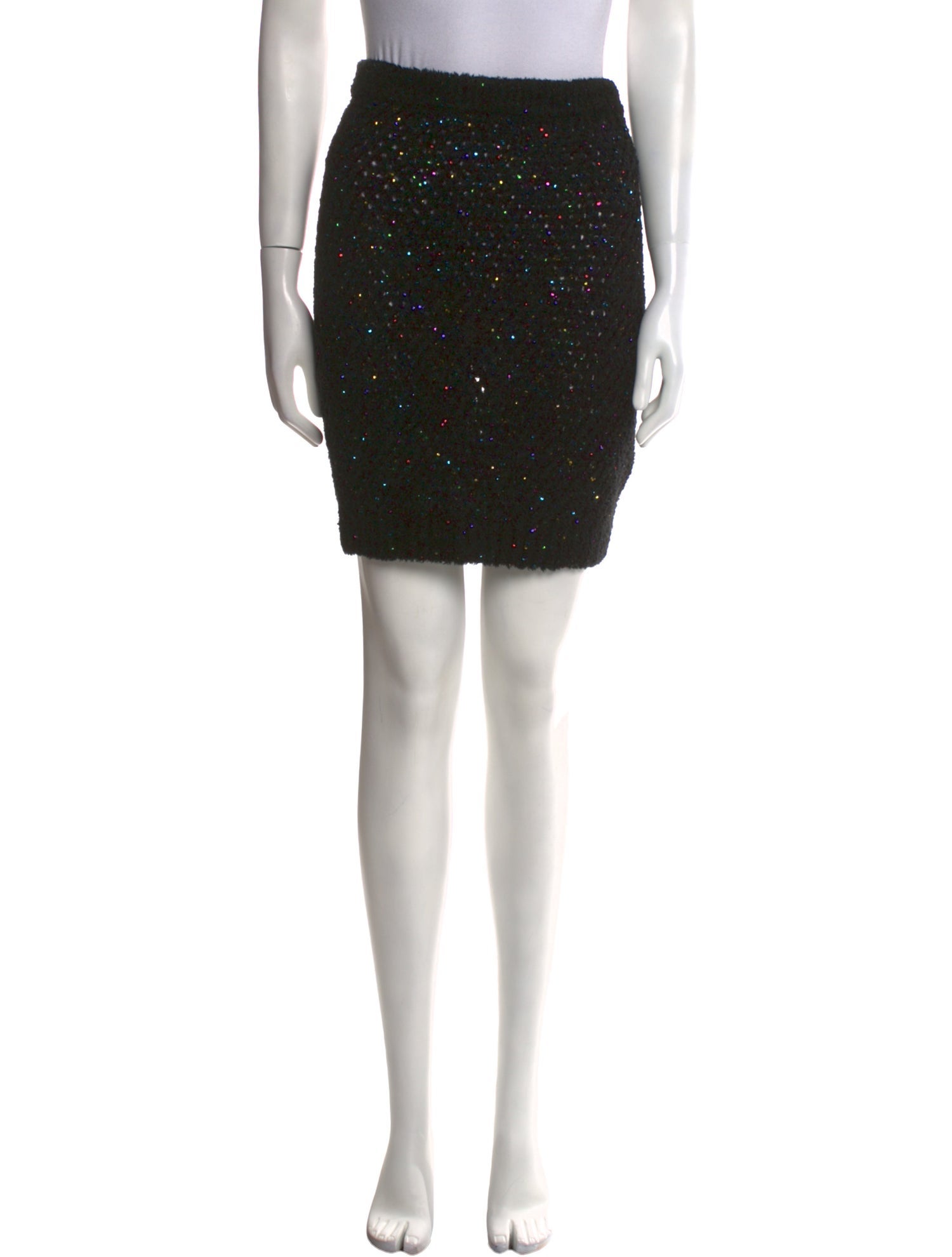 Balmain Sequin Embellishments Mini Skirt w/ Tags