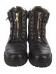 Balmain Leather Combat Boots