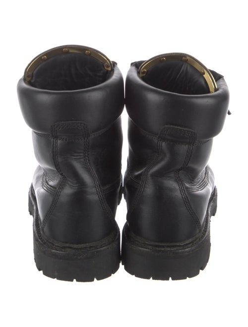 Balmain Leather Combat Boots
