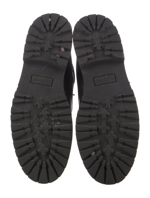 Balmain Leather Combat Boots