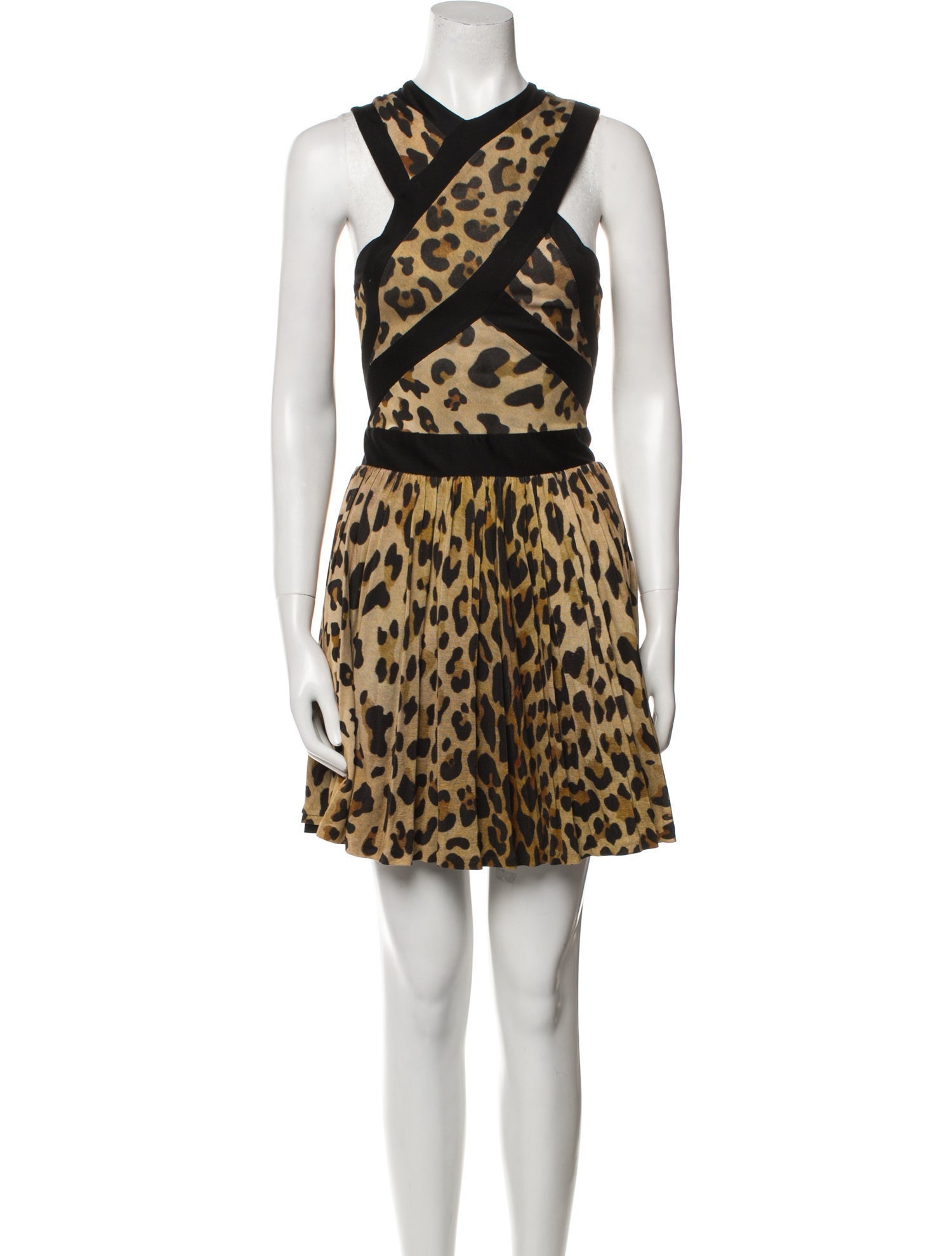 Balmain Animal Print Mini Dress