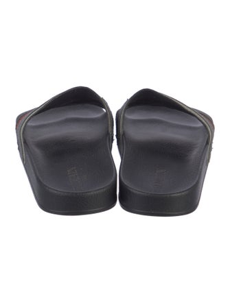 Balmain Glitter Printed Slides