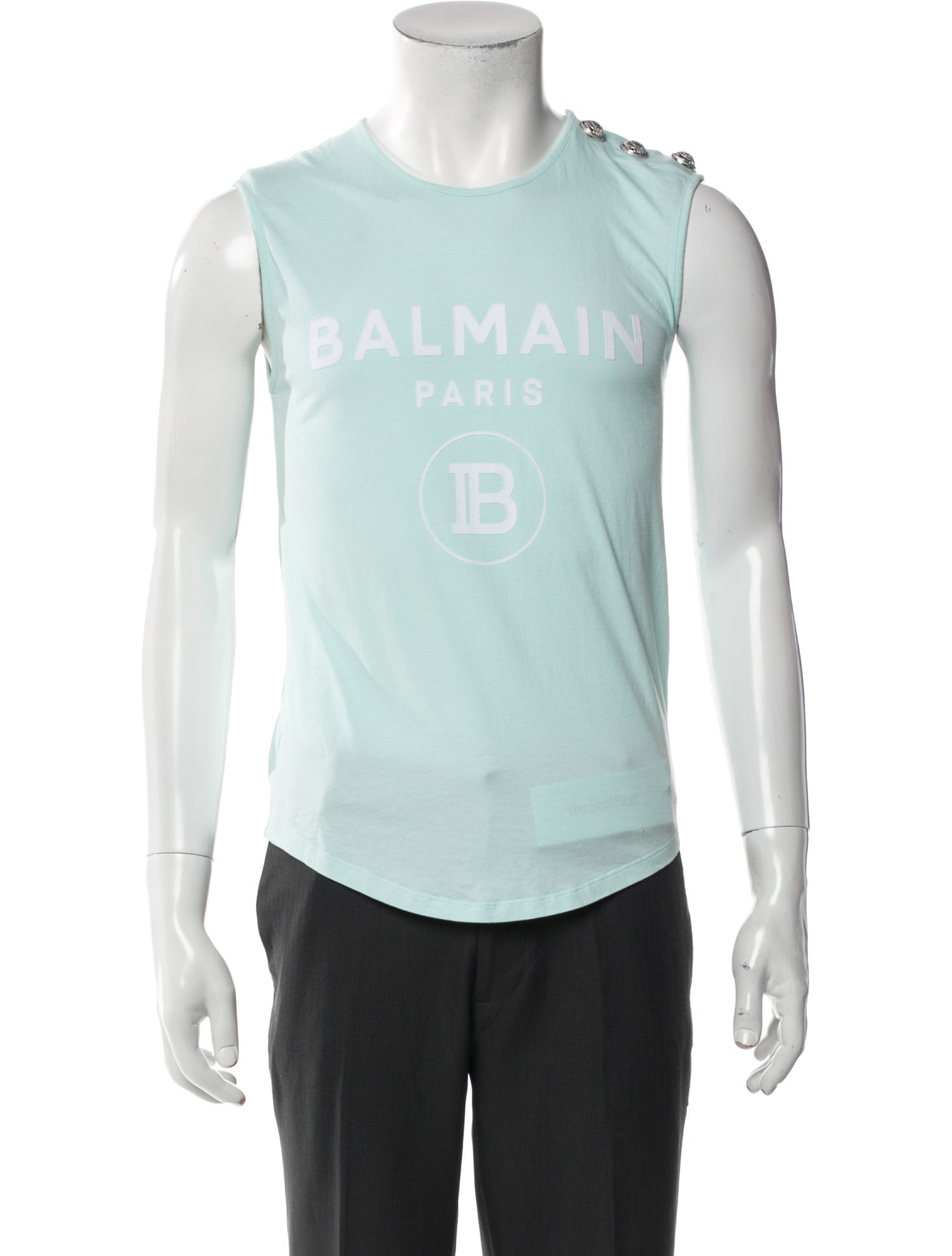 Balmain Graphic Print Crew Neck T-Shirt