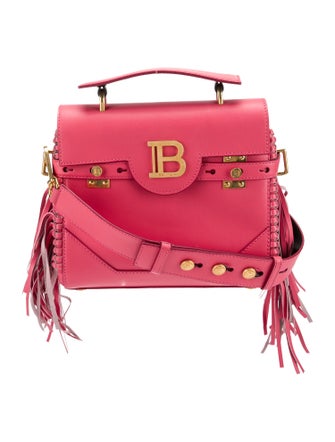 Balmain Leather Top Handle Bag