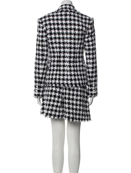 Balmain Tweed Pattern Raw-Edge Trim Short Set