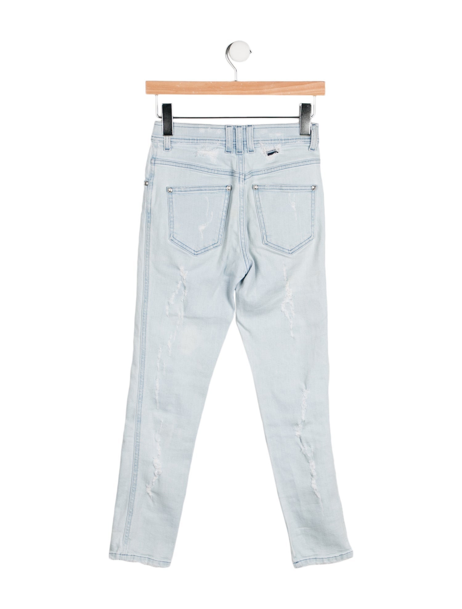 Balmain Mid-Rise Skinny Leg Jeans