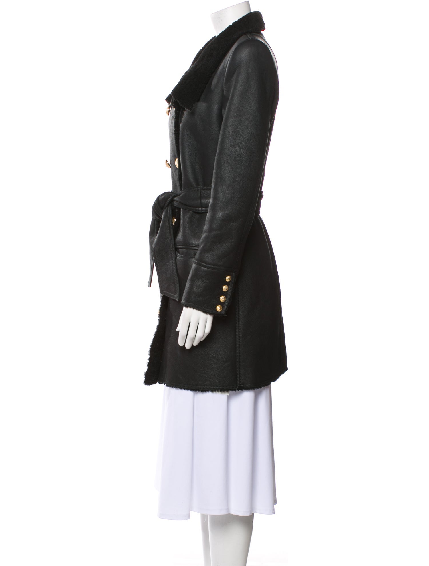 Balmain Lambskin Peacoat