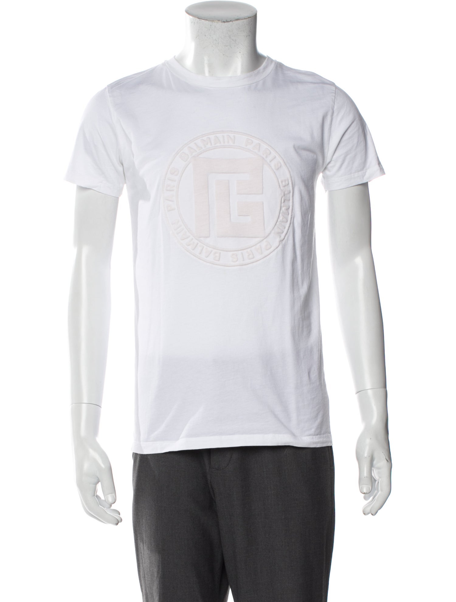 Balmain Graphic Print Crew Neck T-Shirt