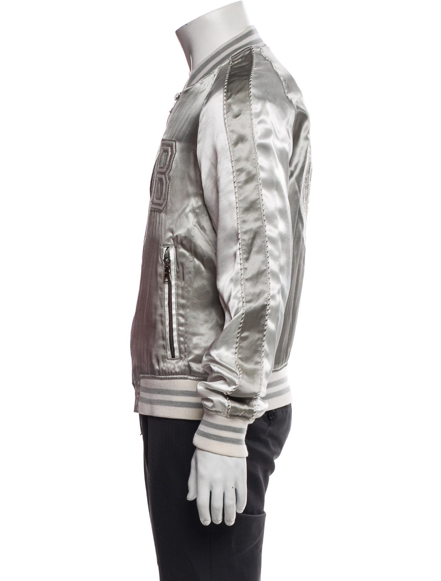 Balmain Mock Neck Long Sleeve Sweatshirt