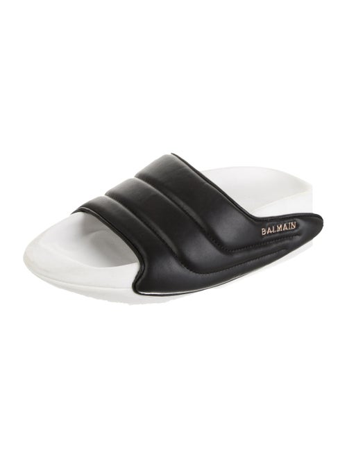 Balmain Leather Slides