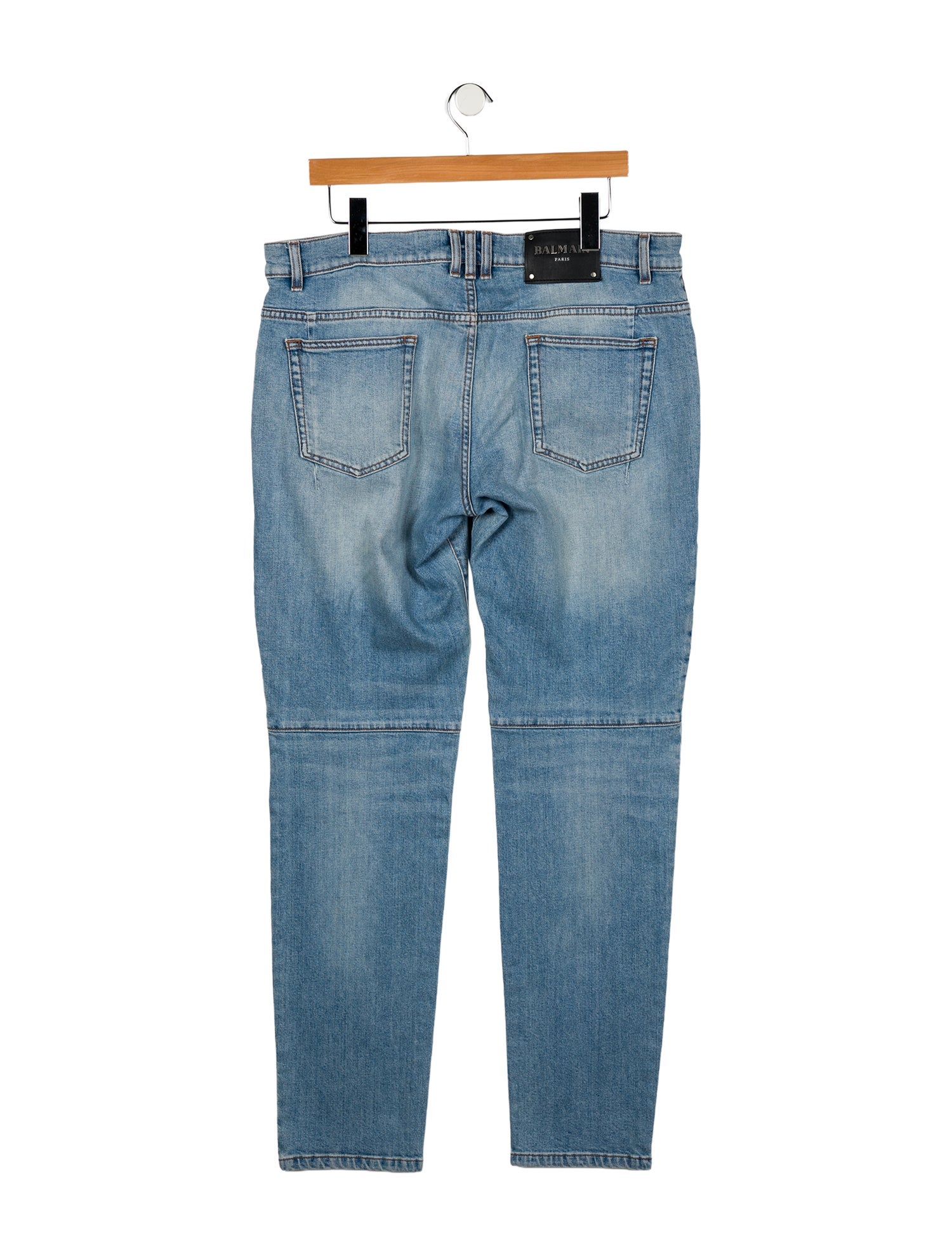 Balmain Mid-Rise Straight Leg Jeans