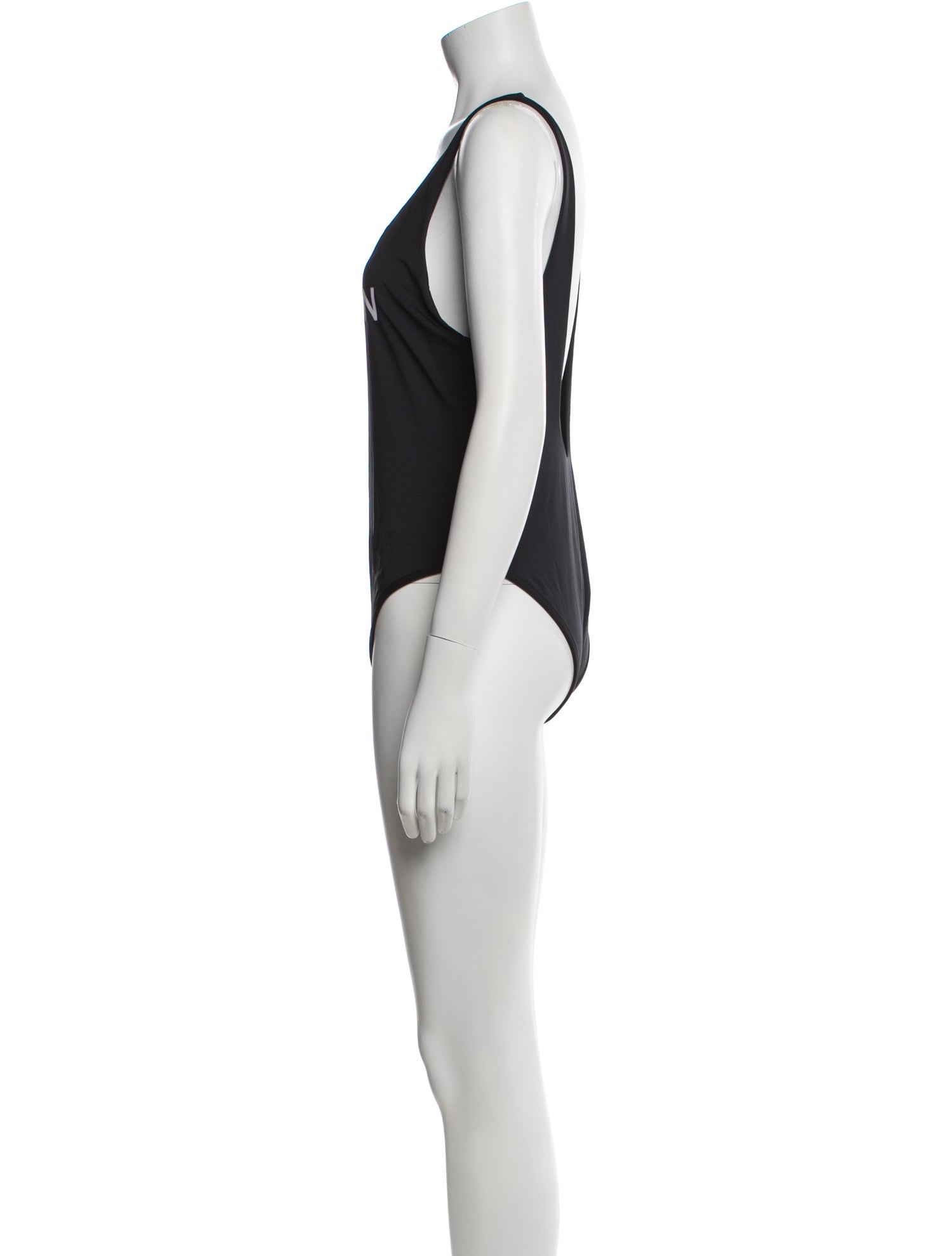 Balmain Graphic Print Crystal Embellishments One-Piece w/ Tags