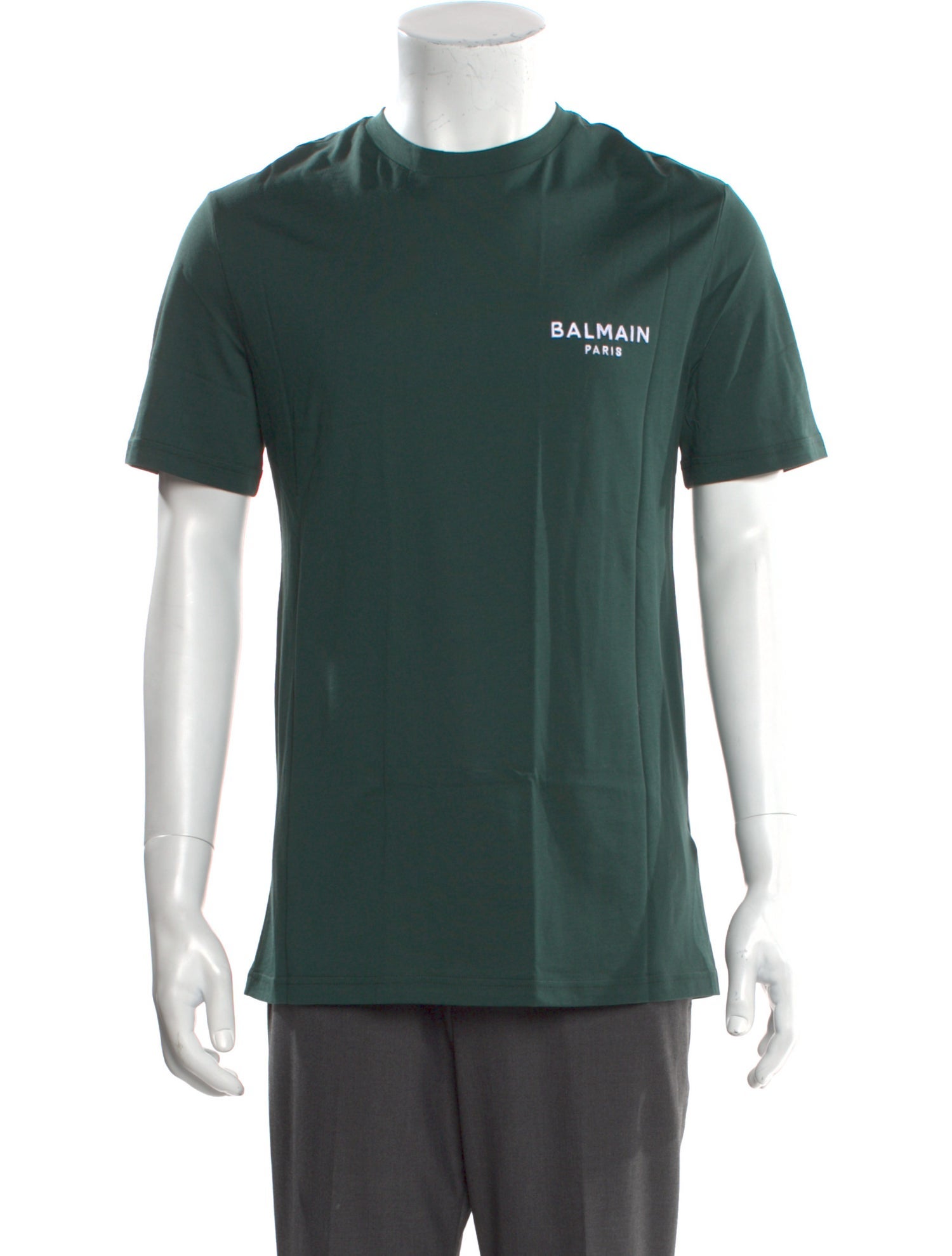 Balmain Graphic Print Crew Neck T-Shirt w/ Tags