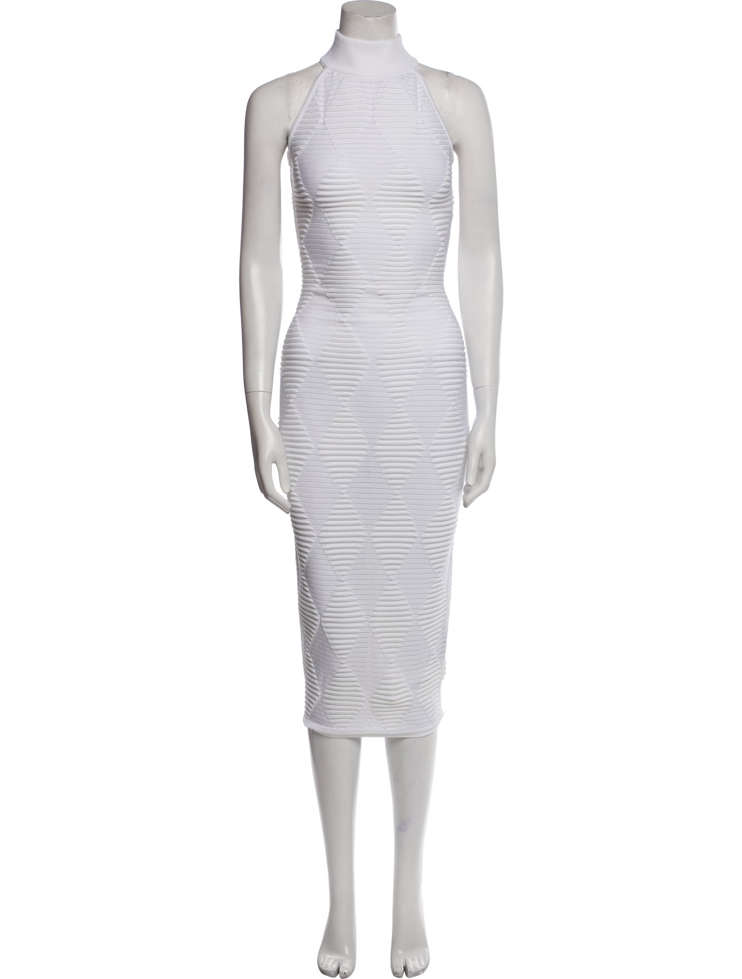 Balmain Diamond Jacquard Long Dress w/ Tags