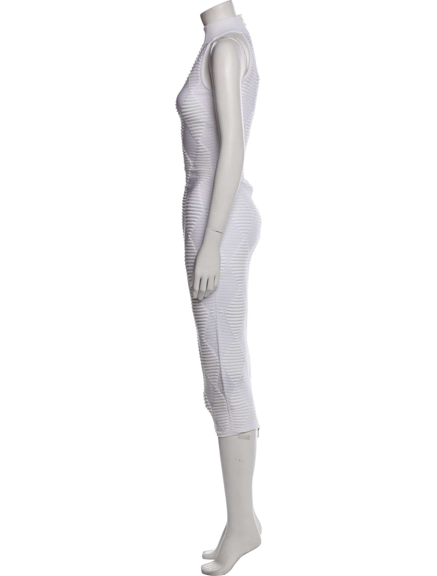 Balmain Diamond Jacquard Long Dress w/ Tags