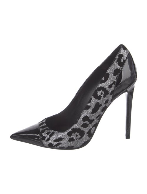 Balmain Glitter Animal Print Pumps