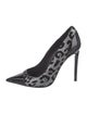 Balmain Glitter Animal Print Pumps