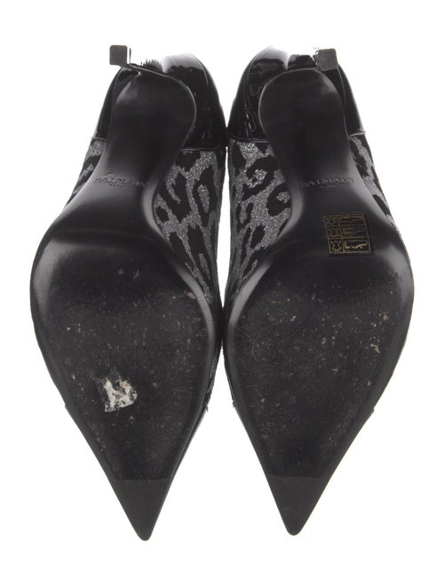 Balmain Glitter Animal Print Pumps