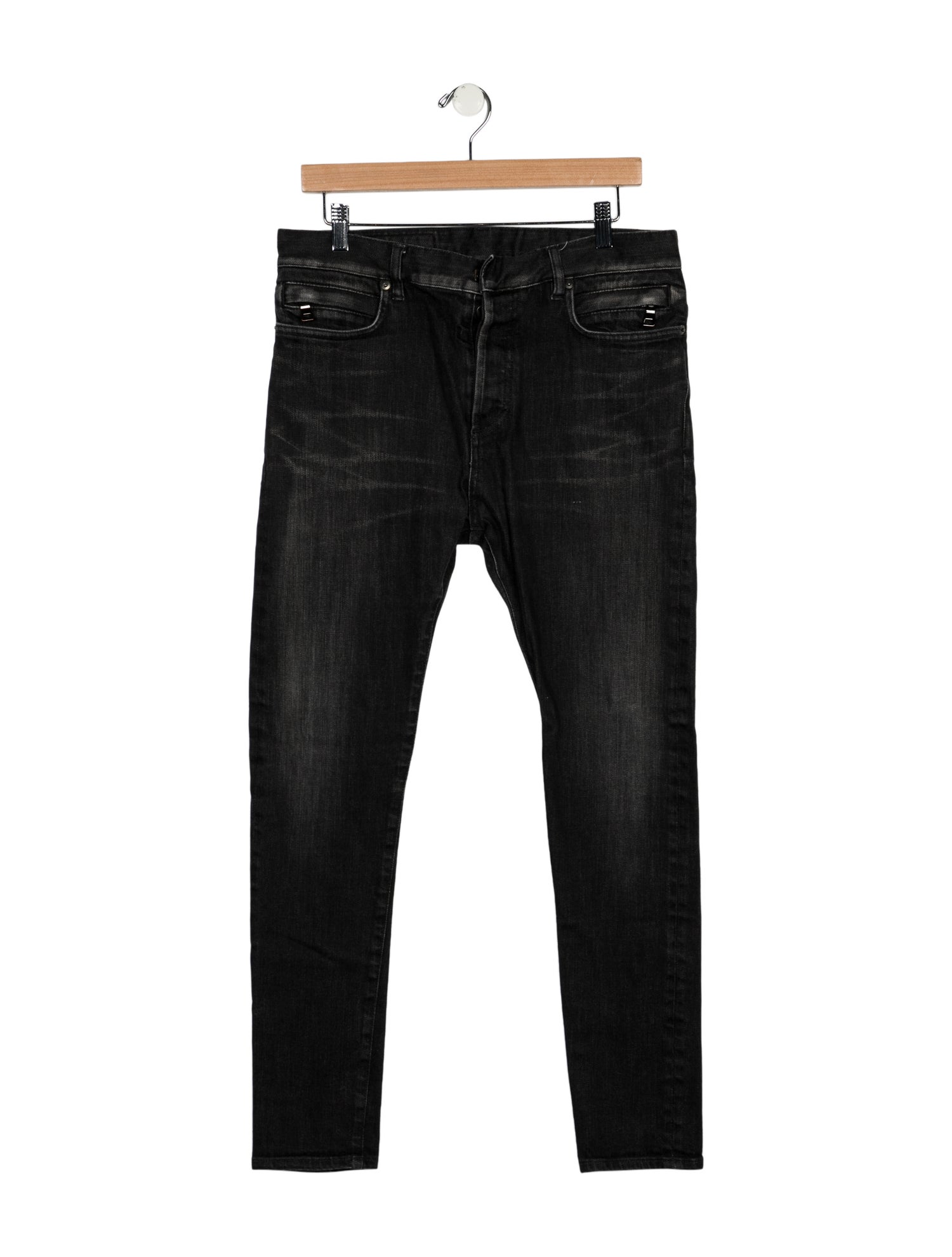 Balmain High-Rise Skinny Leg Jeans