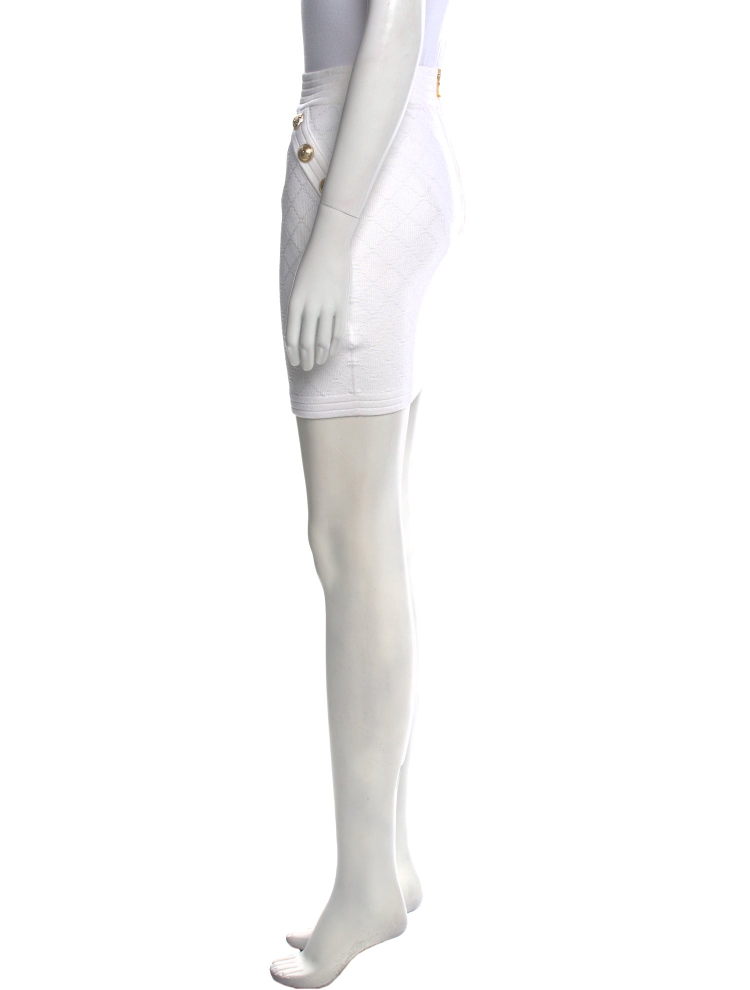 Balmain Wool Mini Skirt