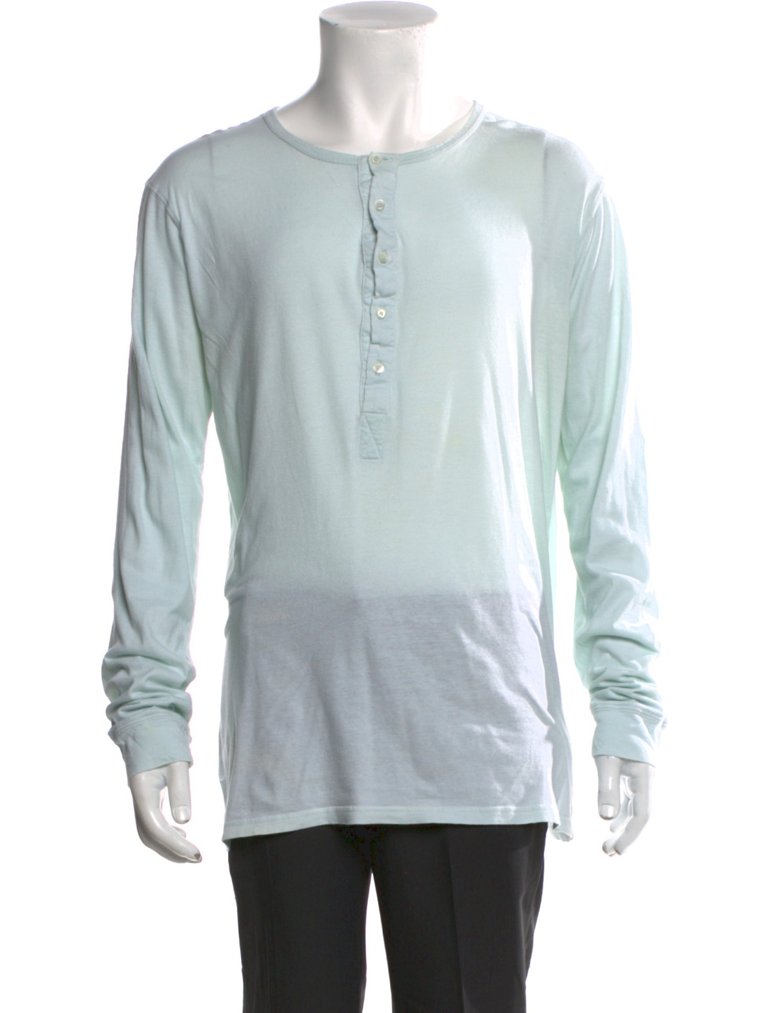 Balmain Crew Neck Long Sleeve Henley