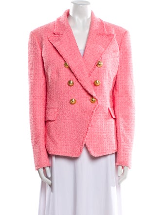 Balmain Tweed Pattern Blazer