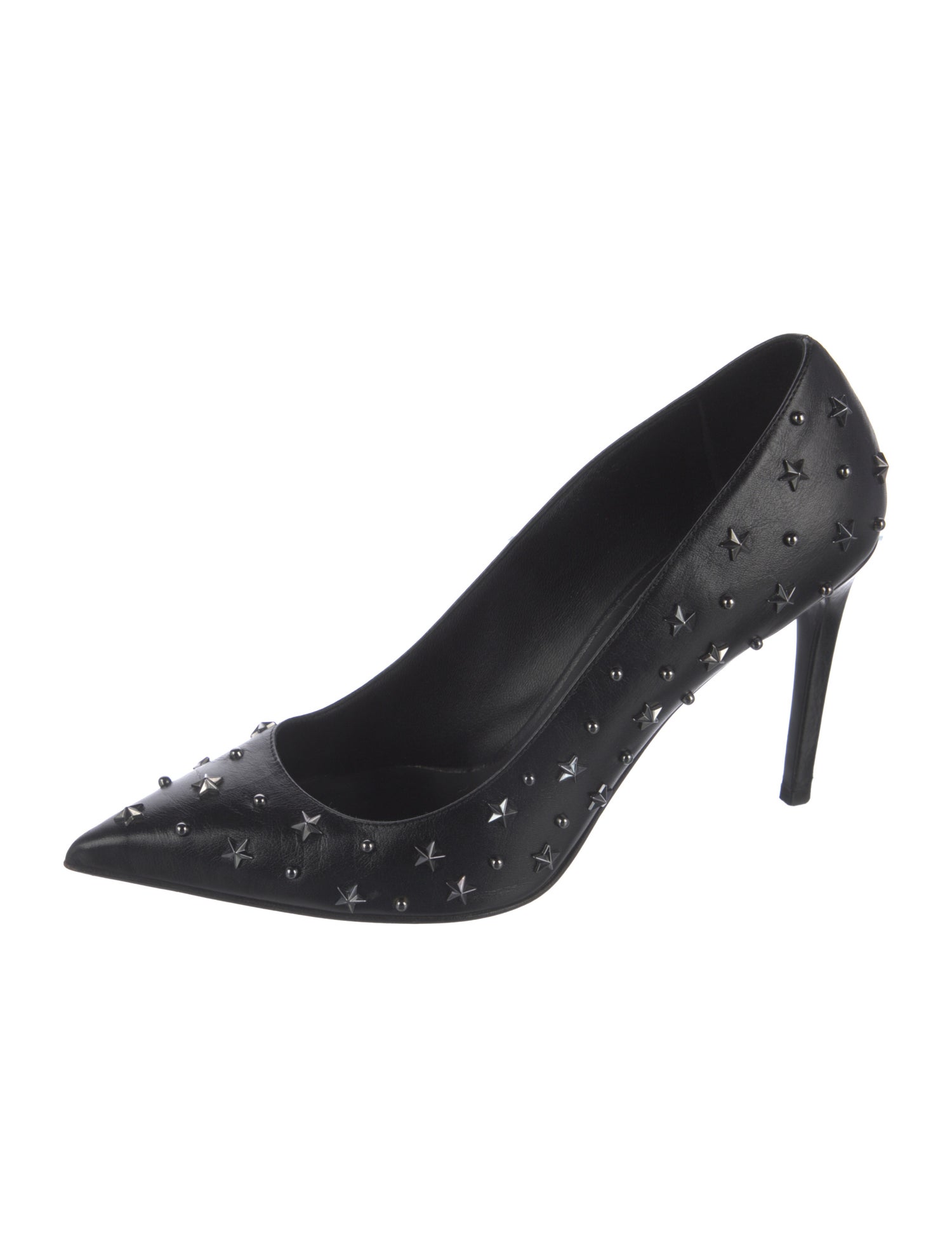 Balmain Leather Studded Accents Pumps