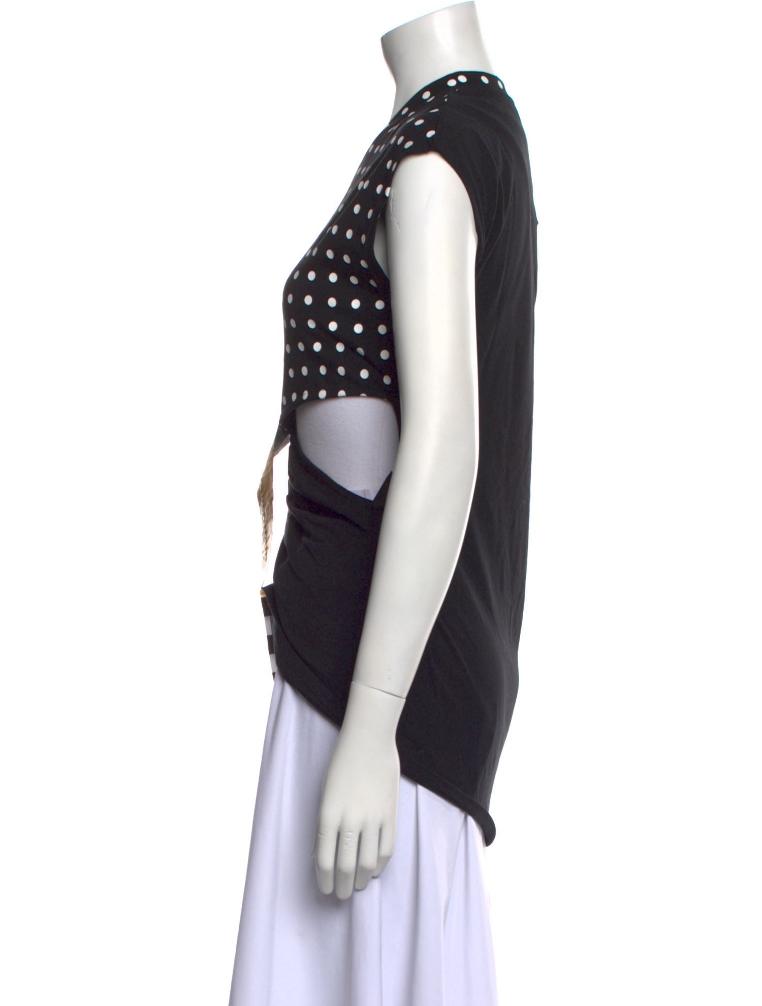 Balmain Printed Crew Neck Top