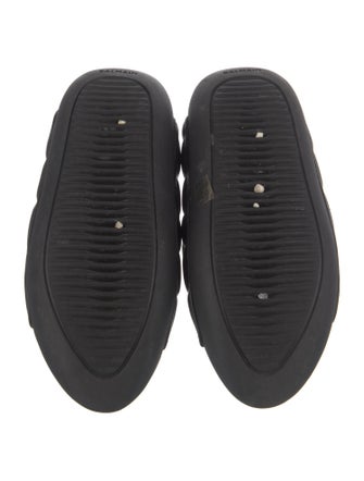 Balmain Quilted Pattern Leather Mules