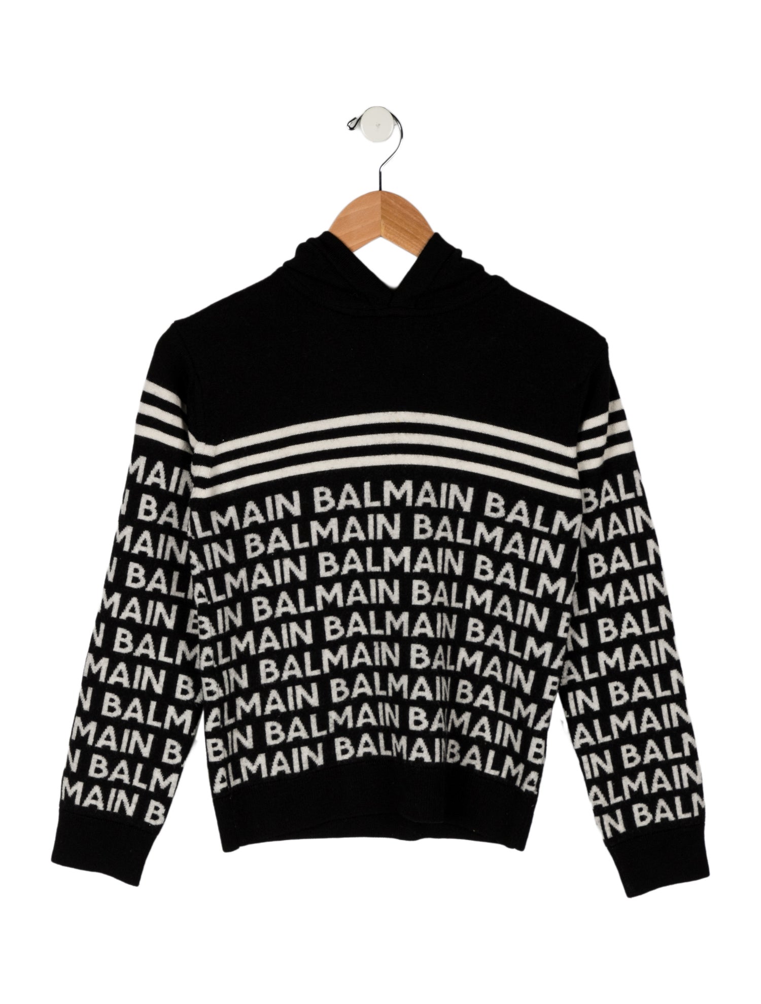 Balmain Boy's Logo Printed Sweater