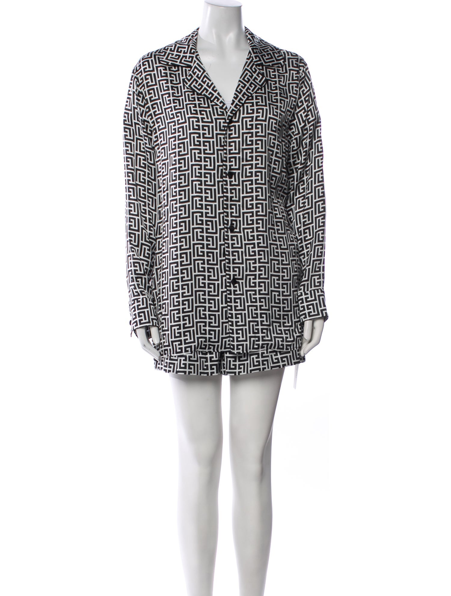 Balmain Printed Short Set w/ Tags