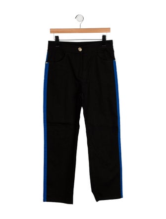 Balmain High-Rise Straight Leg Jeans