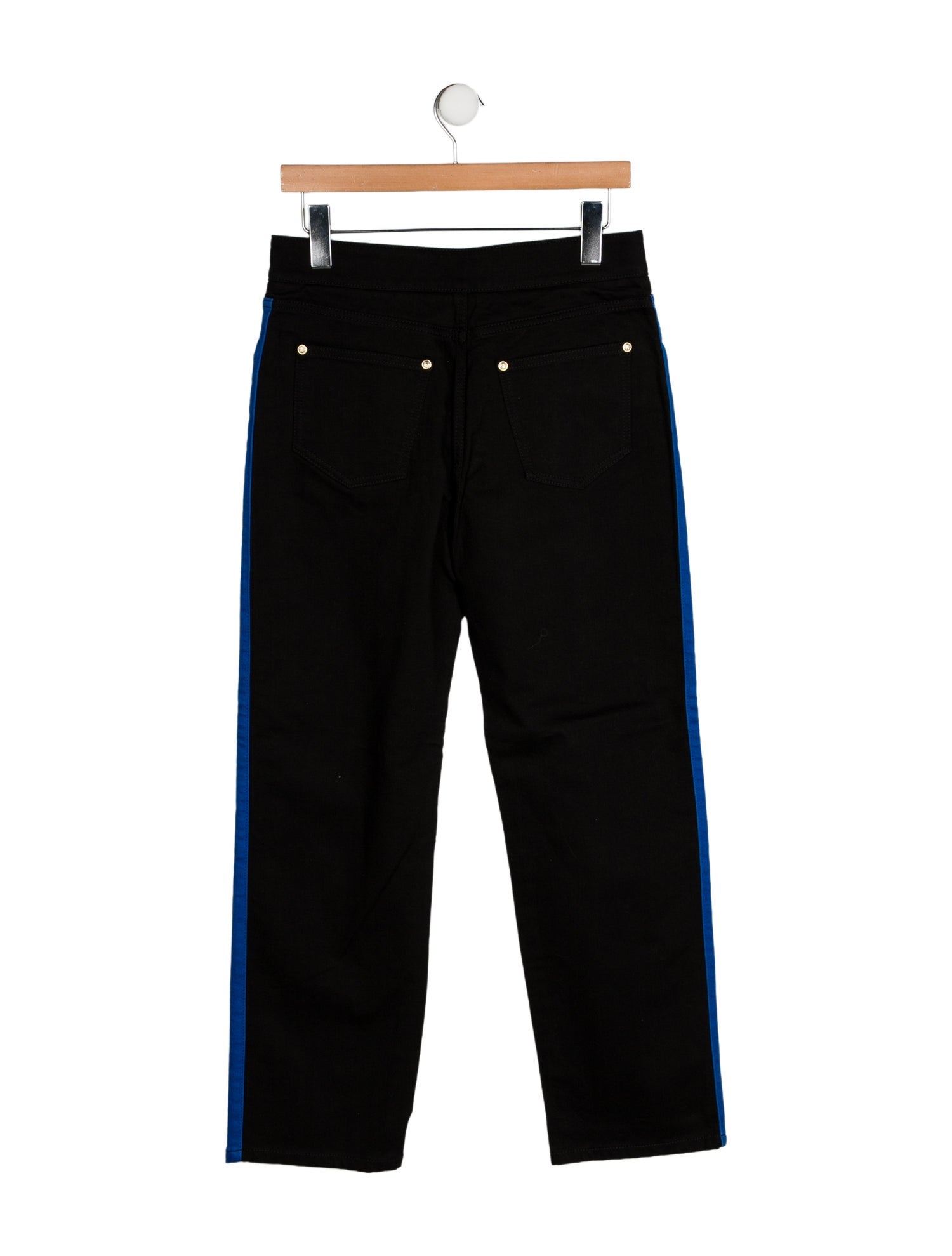 Balmain High-Rise Straight Leg Jeans