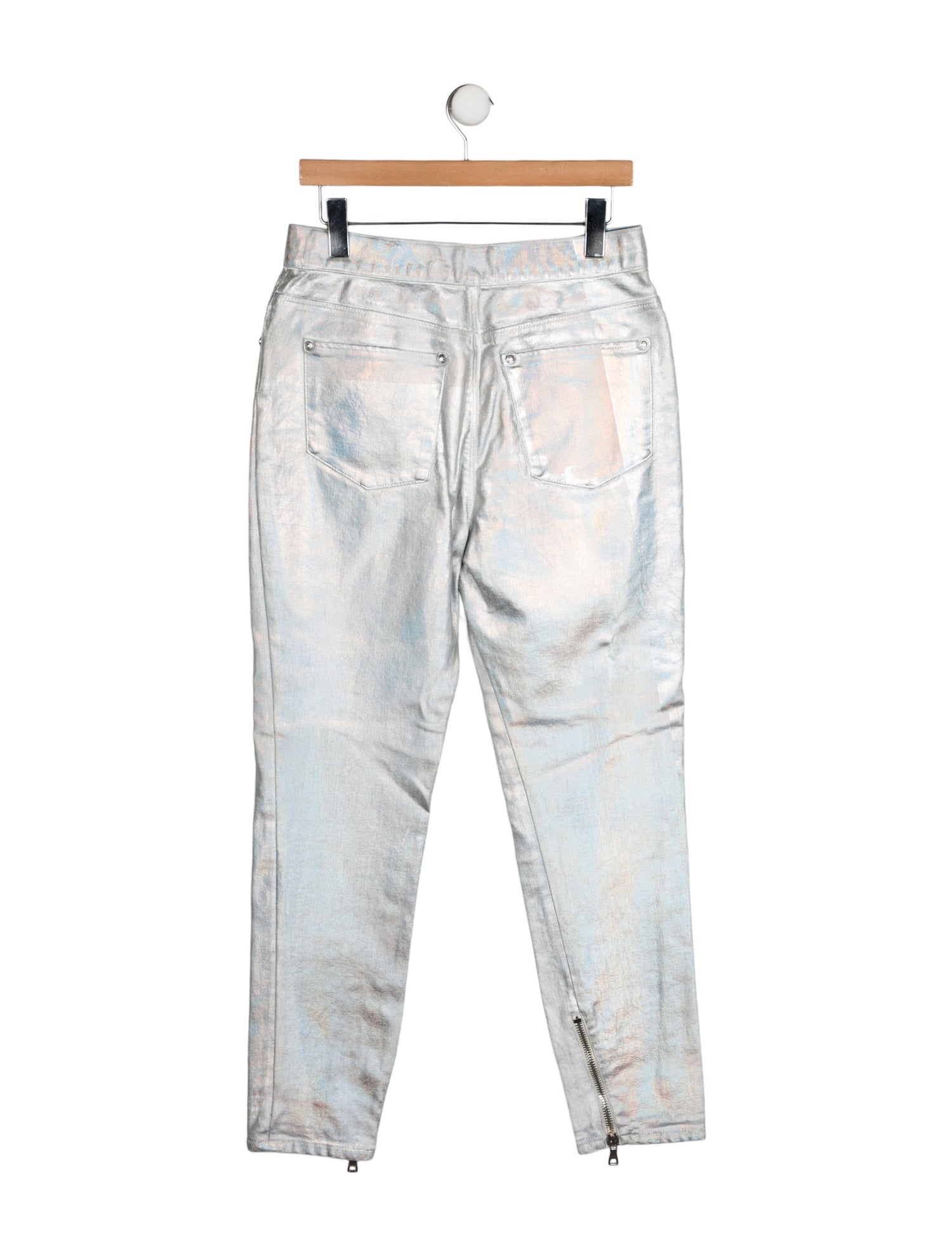 Balmain High-Rise Straight Leg Jeans