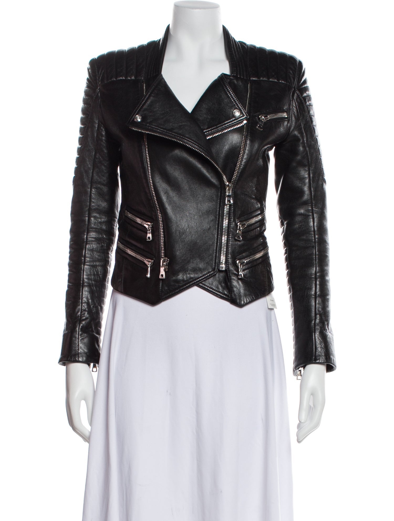 Balmain Leather Biker Jacket