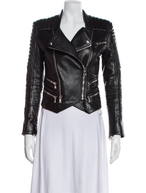 Balmain Leather Biker Jacket